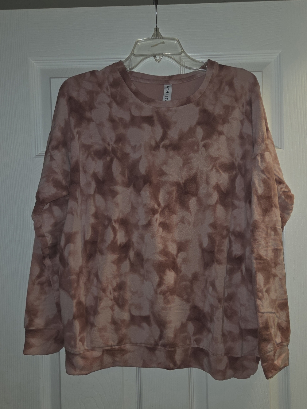 Athleta Blush Tie-Dye Crewneck Sweatshirt
